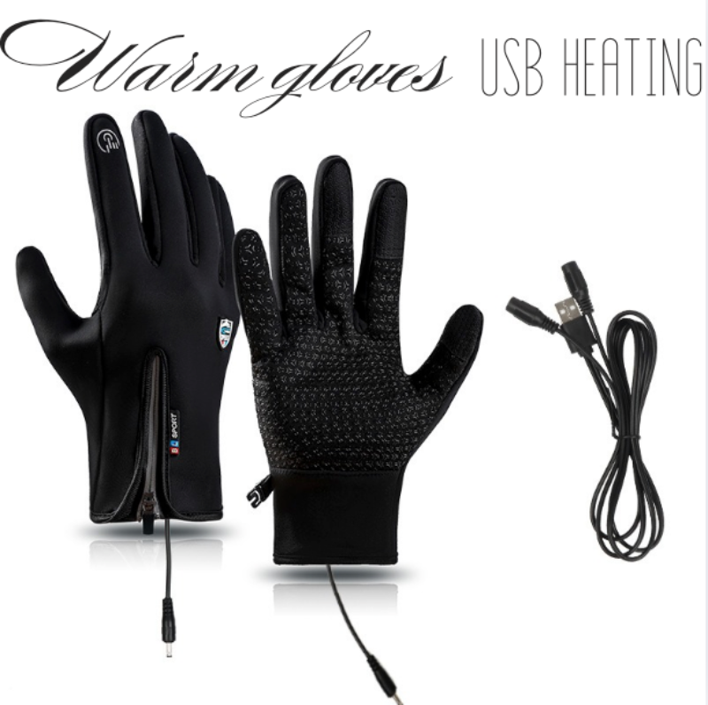 VL™ Outdoor Heated Gloves Windproof and Waterproof with Plus Velvet