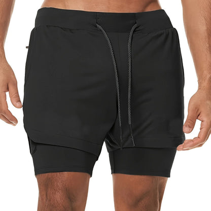 VL 2-in-1 Breathable Stretch Sports Shorts