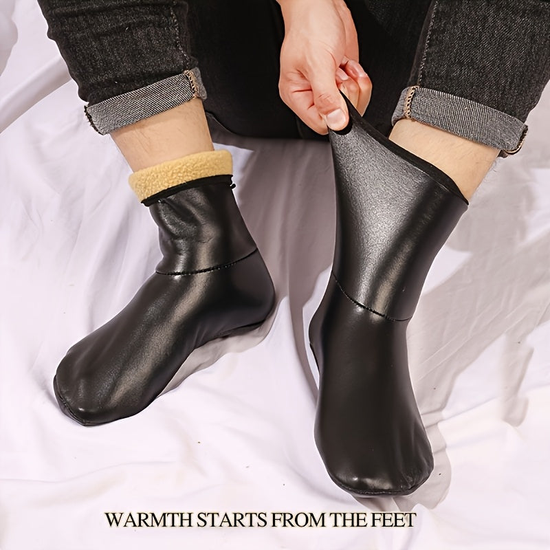 Unisex Winter Outdoor Sports Warm Socks, Thick Velvet Indoor Floor Socks