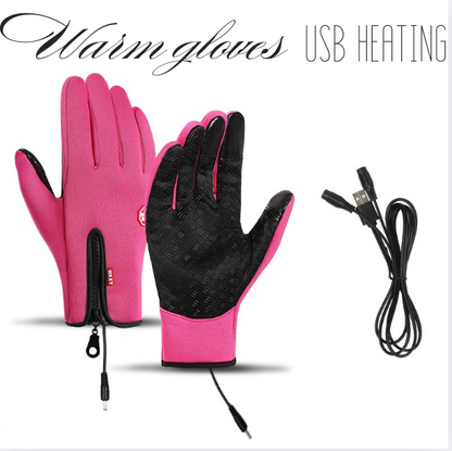 VL™ Outdoor Heated Gloves Windproof and Waterproof with Plus Velvet