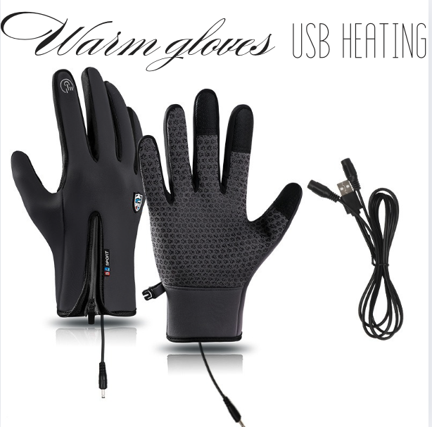 VL™ Outdoor Heated Gloves Windproof and Waterproof with Plus Velvet