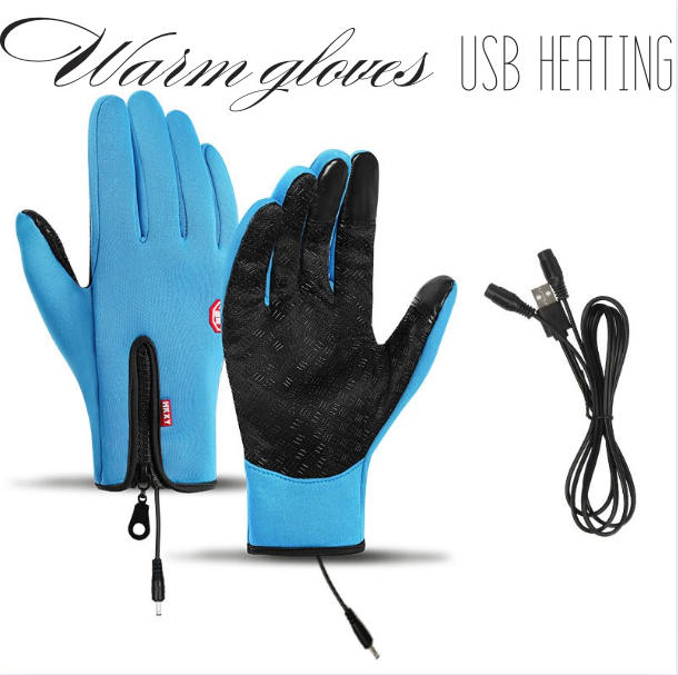 VL™ Outdoor Heated Gloves Windproof and Waterproof with Plus Velvet