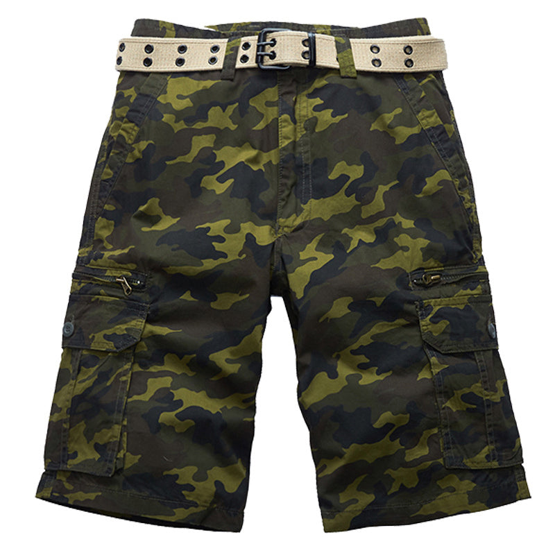 VL™ Casual Beach Camouflage Cotton Men's Shorts