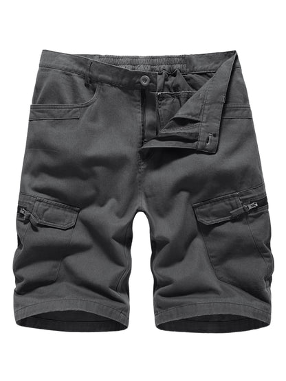 Men's Casual Camouflage Cargo Short Pants, Oversized Shorts With Pocket Plus Size