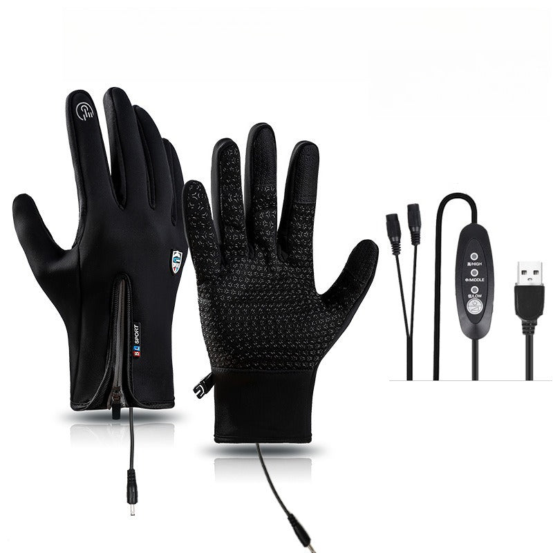 VL™ Outdoor Heated Gloves Windproof and Waterproof with Plus Velvet