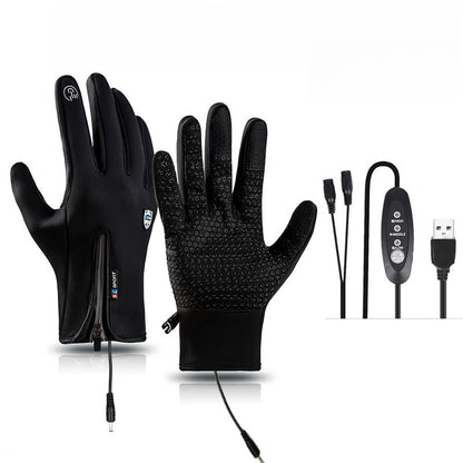 VL™ Outdoor Heated Gloves Windproof and Waterproof with Plus Velvet