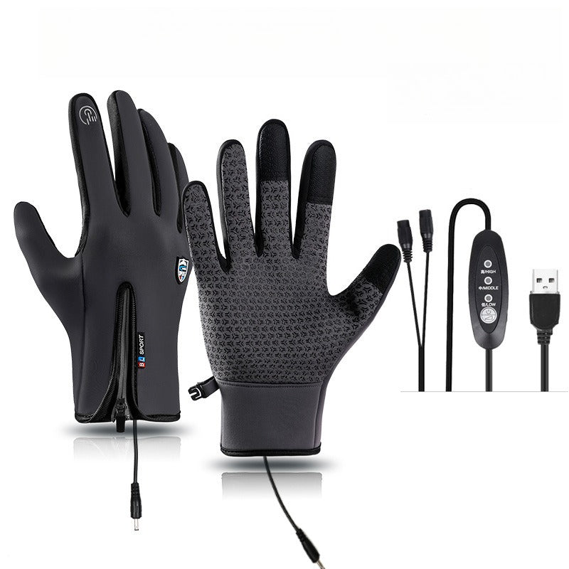 VL™ Outdoor Heated Gloves Windproof and Waterproof with Plus Velvet