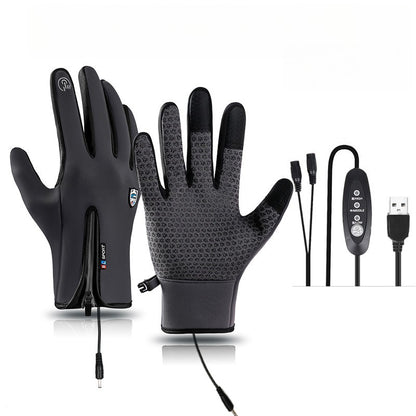 VL™ Outdoor Heated Gloves Windproof and Waterproof with Plus Velvet