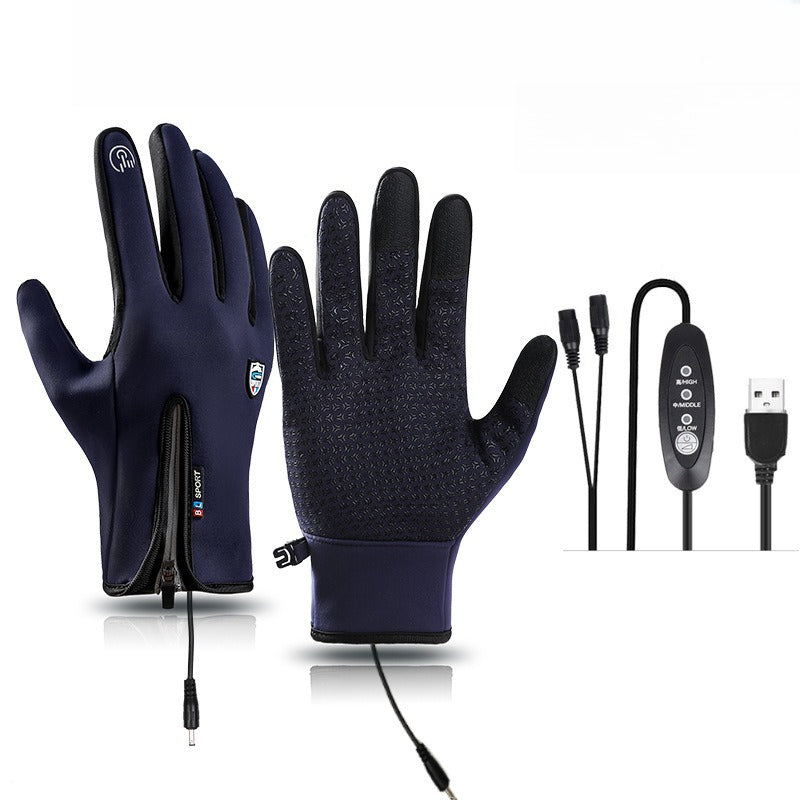 VL™ Outdoor Heated Gloves Windproof and Waterproof with Plus Velvet