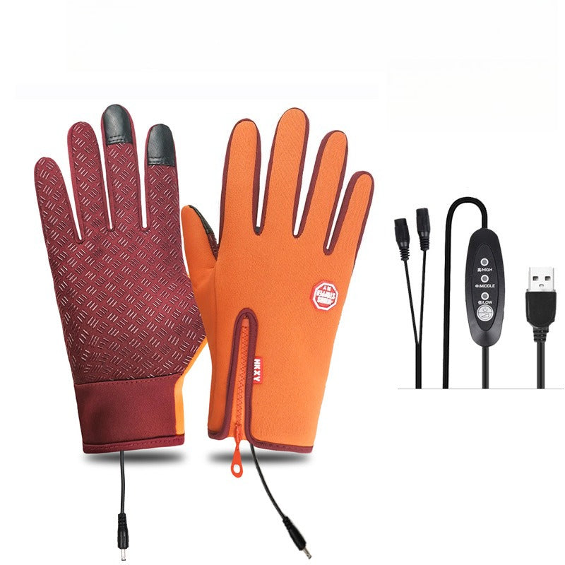 VL™ Outdoor Heated Gloves Windproof and Waterproof with Plus Velvet
