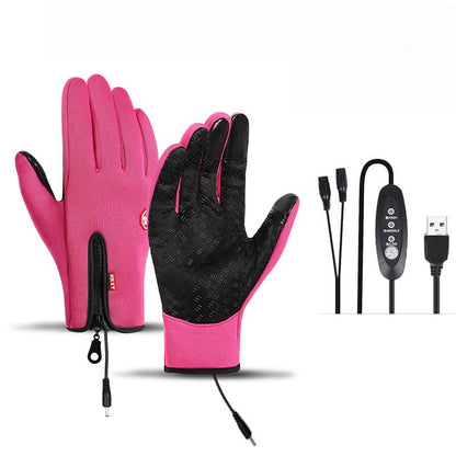 VL™ Outdoor Heated Gloves Windproof and Waterproof with Plus Velvet