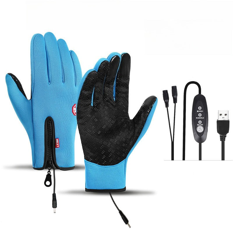VL™ Outdoor Heated Gloves Windproof and Waterproof with Plus Velvet
