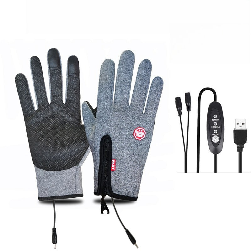 VL™ Outdoor Heated Gloves Windproof and Waterproof with Plus Velvet