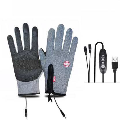VL™ Outdoor Heated Gloves Windproof and Waterproof with Plus Velvet