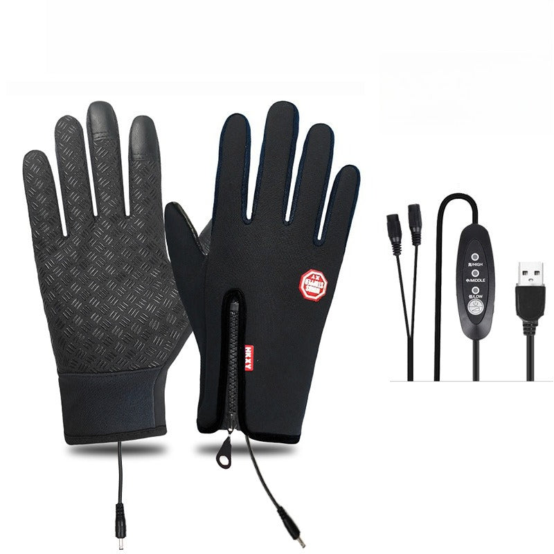 VL™ Outdoor Heated Gloves Windproof and Waterproof with Plus Velvet