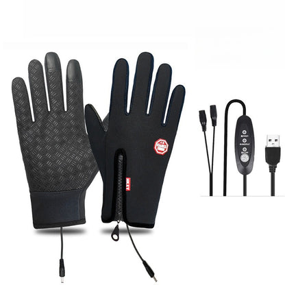 VL™ Outdoor Heated Gloves Windproof and Waterproof with Plus Velvet