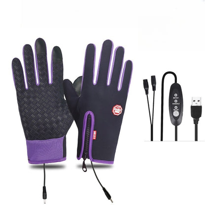 VL™ Outdoor Heated Gloves Windproof and Waterproof with Plus Velvet