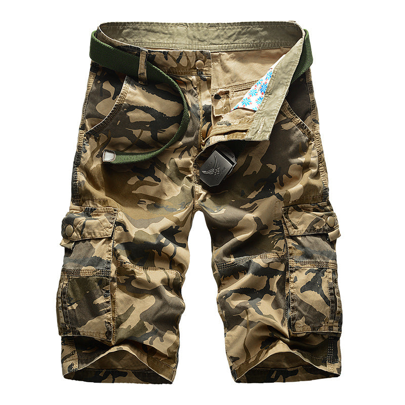 VL™ Casual Cotton Camo Multi-pocket Men Shorts