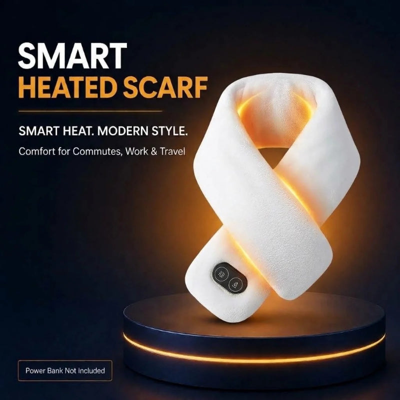 Smart Heated Scarf for Winter, Electric Heating Neck Warmer