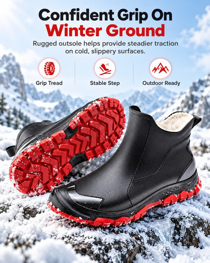 Fleece Lined Ankle Winter Boots