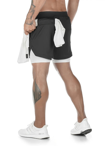 VL 2-in-1 Breathable Stretch Sports Shorts