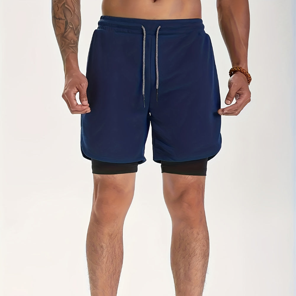 VL 2-in-1 Breathable Stretch Sports Shorts