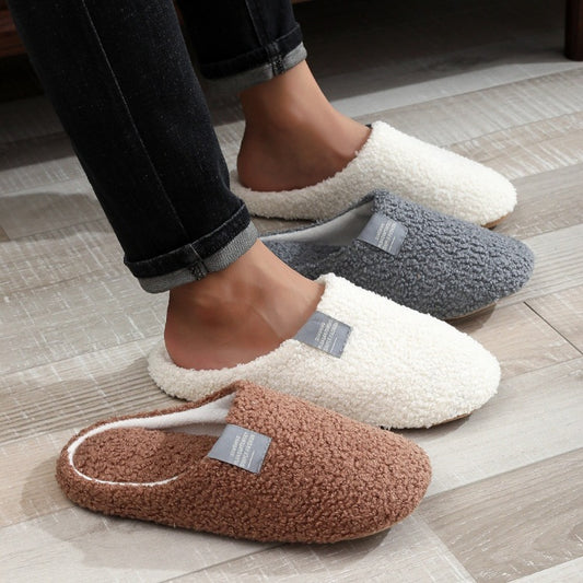 2024 Couple Home Slippers Soft-Bottomed Lightweight and Silent Indoor Home Cotton Shoes