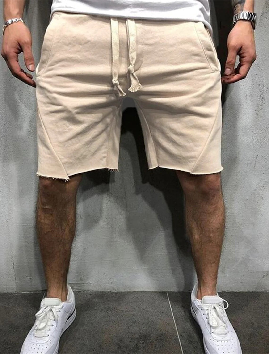 VL™ Loose Plain Elastic Waist Shorts