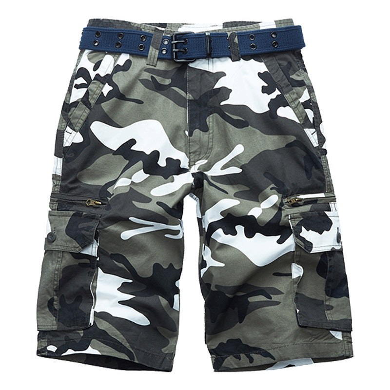 VL™ Casual Beach Camouflage Cotton Men's Shorts