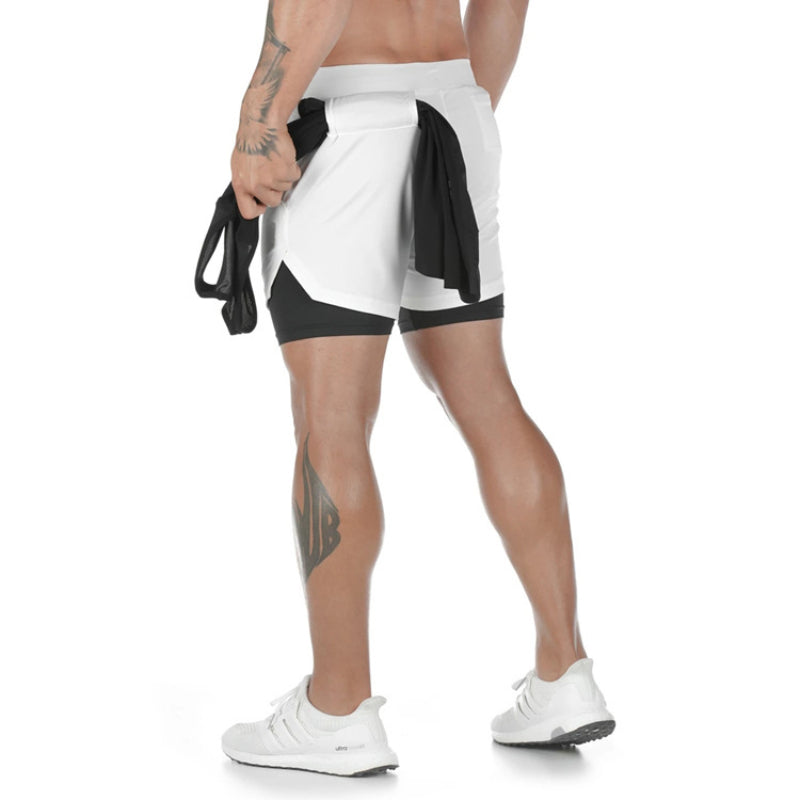 VL 2-in-1 Breathable Stretch Sports Shorts