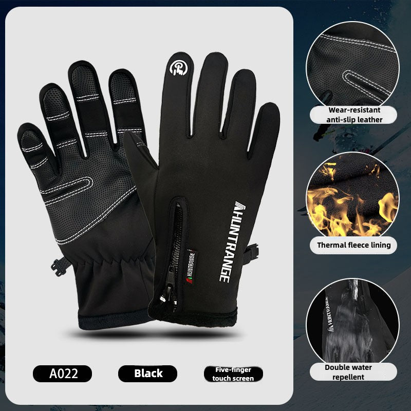 Gants chauffants d'extérieur VL™ coupe-vent et imperméables avec velours Plus