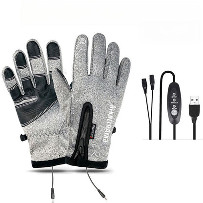 Gants chauffants d'extérieur VL™ coupe-vent et imperméables avec velours Plus