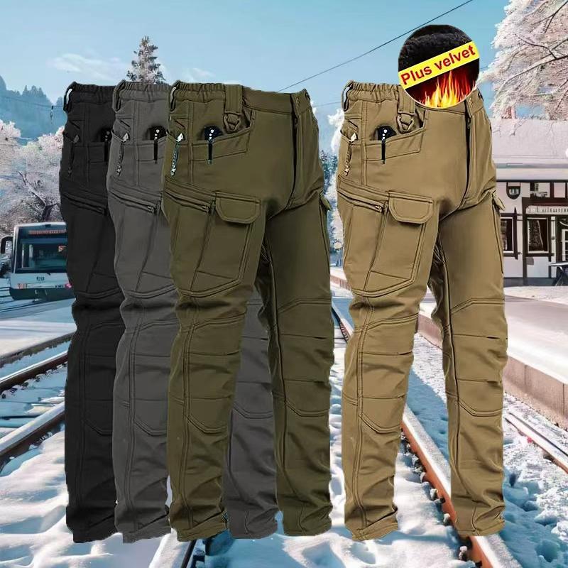 Men's Windproof Warm Outdoor Cargo Pants
