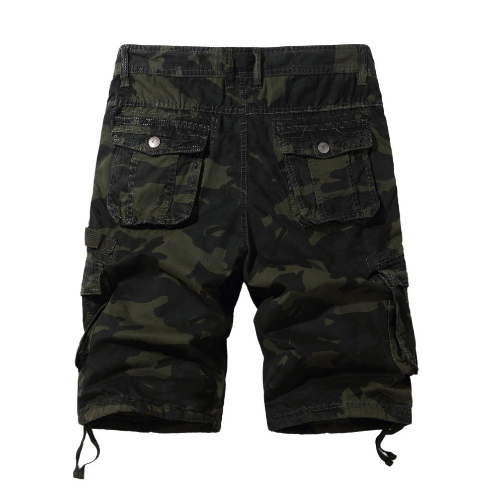 VL Plus size men's camouflage shorts 5-point pants