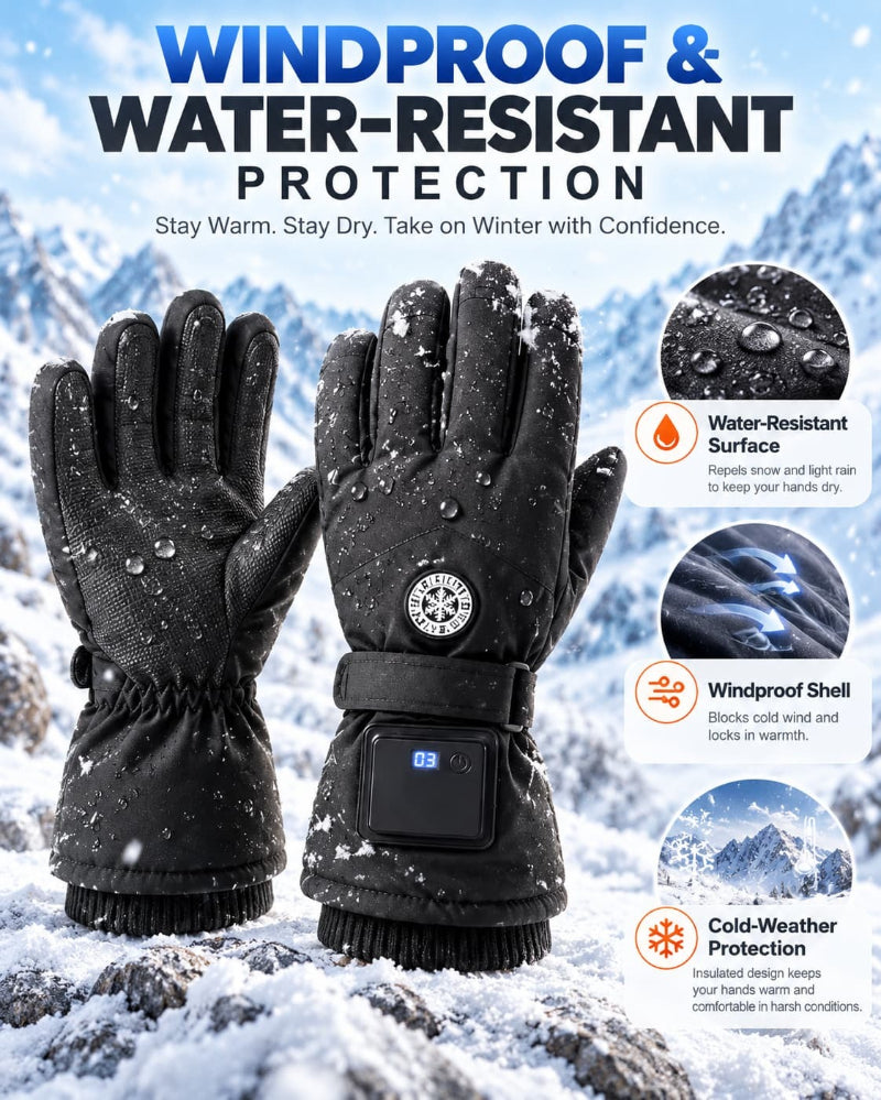 Winter New USB Electric Heated Gloves