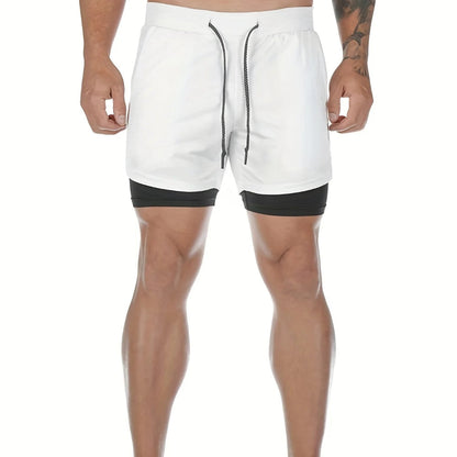 VL 2-in-1 Breathable Stretch Sports Shorts