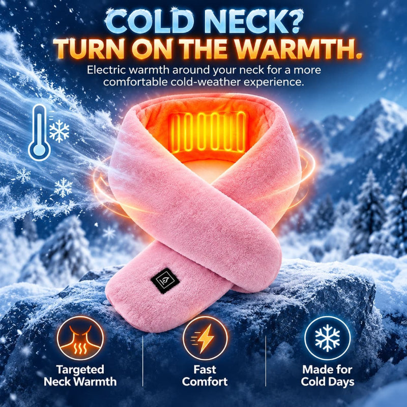 Smart Heated Scarf for Winter, Electric Heating Neck Warmer