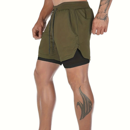 VL 2-in-1 Breathable Stretch Sports Shorts