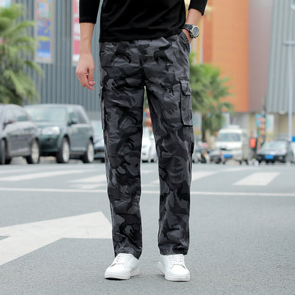 Men's summer sports and casual wear-resistant workwear camouflage trousers