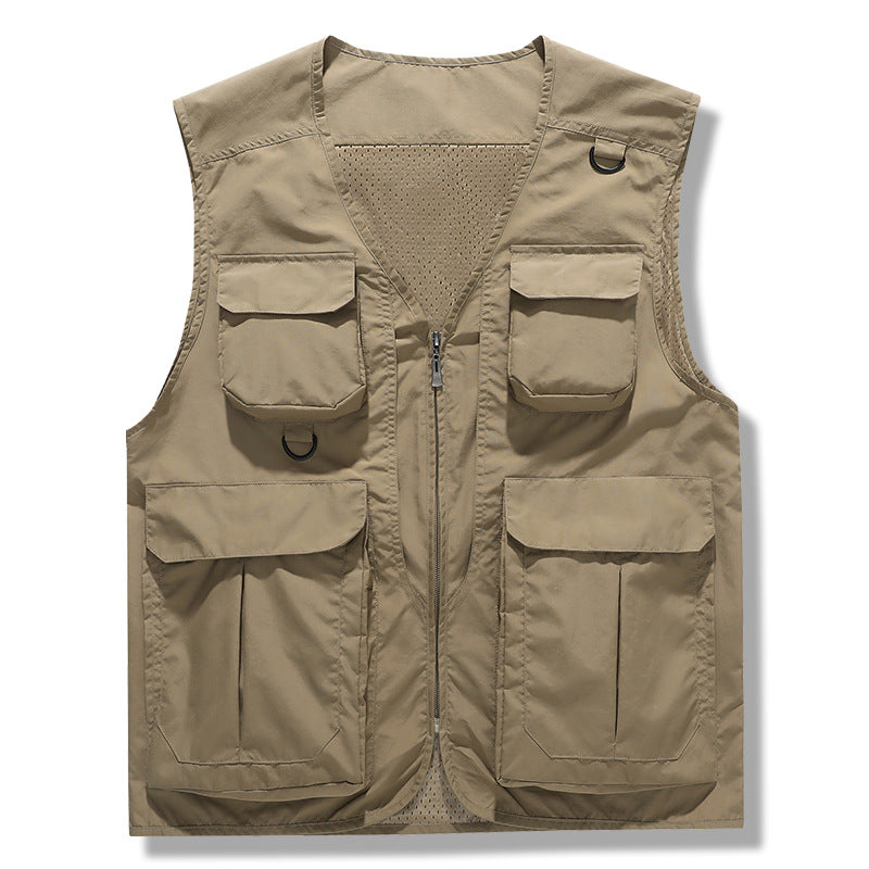 Multifunction Vests Multifunctional tactical vest, outdoor large size multi-pocket vest ...