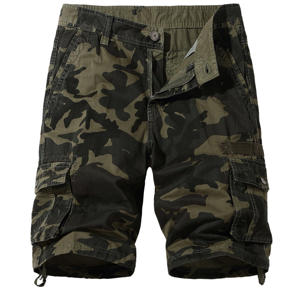 VL Plus size men's camouflage shorts 5-point pants