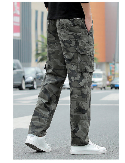 Men's summer sports and casual wear-resistant workwear camouflage trousers