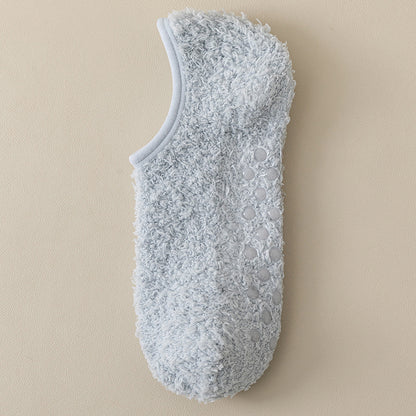 Coral fleece warm, non-slip floor socks, thickened and lined, perfect for home wear and sleeping