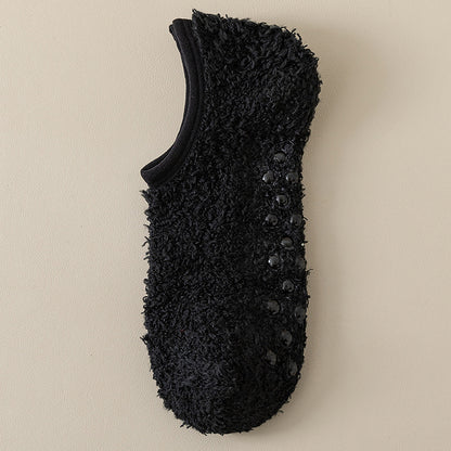 Coral fleece warm, non-slip floor socks, thickened and lined, perfect for home wear and sleeping