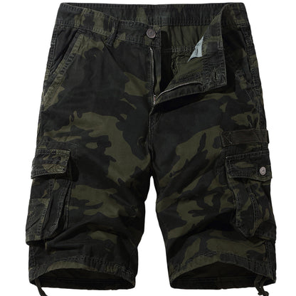 VL Plus size men's camouflage shorts 5-point pants