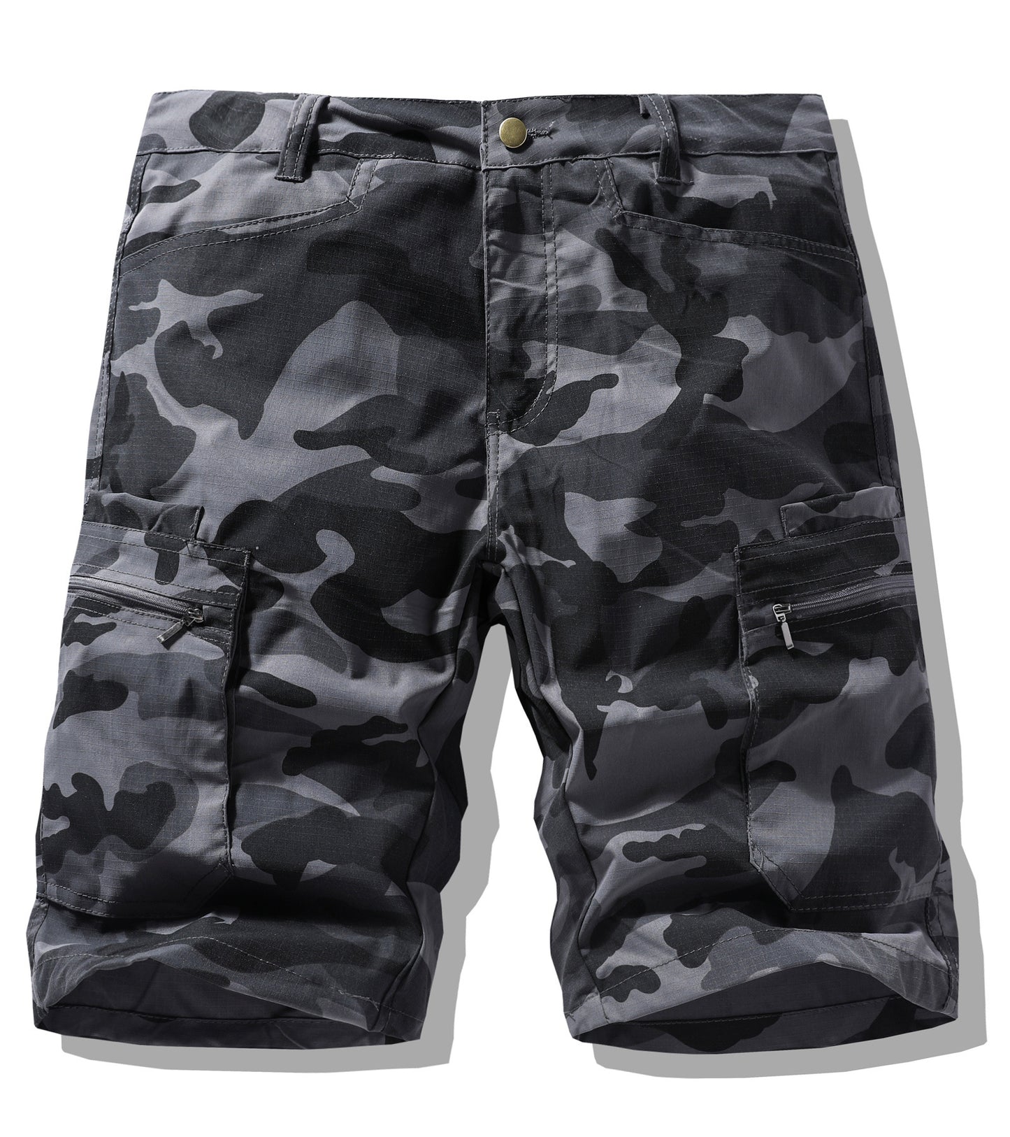 Men's Plus Size Camo Multi-Pocket Cargo Shorts