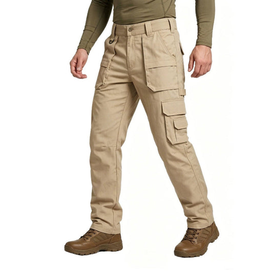 Plus Size Men Camo Cargo Pants, Mens Straight Leg Camouflage Work Pants