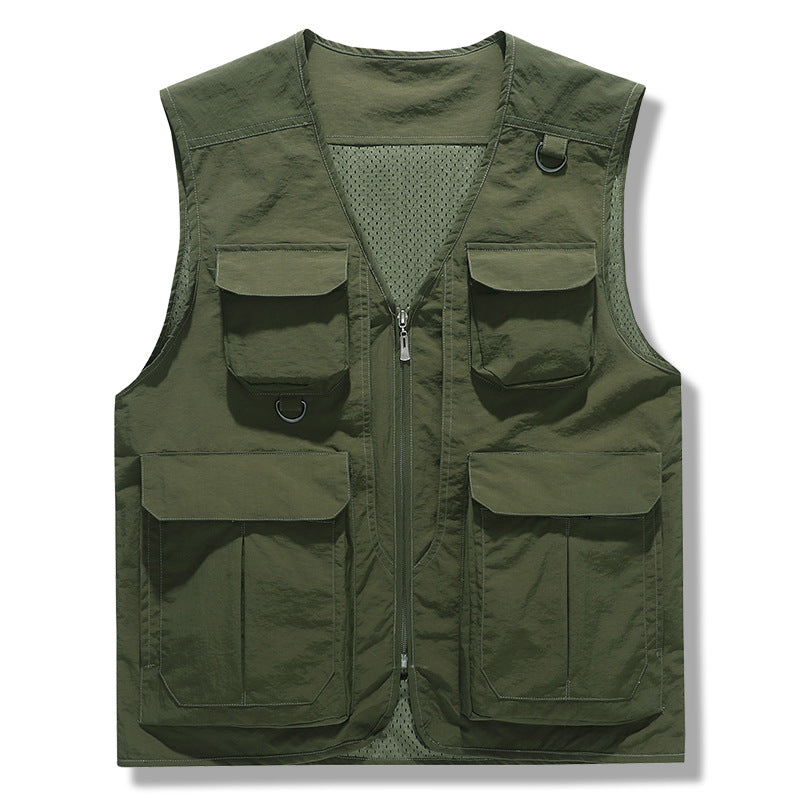 Multifunction Vests Multifunctional tactical vest, outdoor large size multi-pocket vest ...
