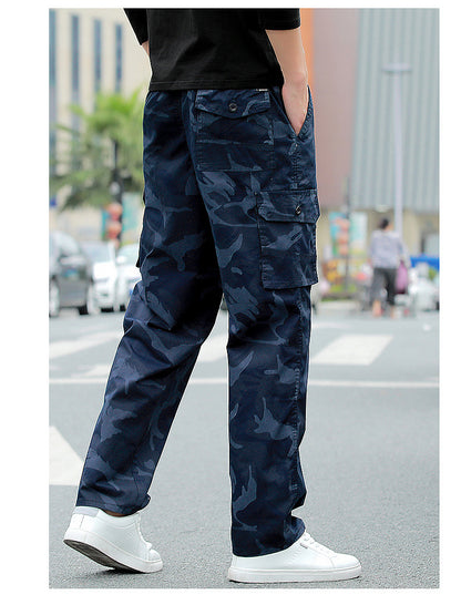 Men's summer sports and casual wear-resistant workwear camouflage trousers