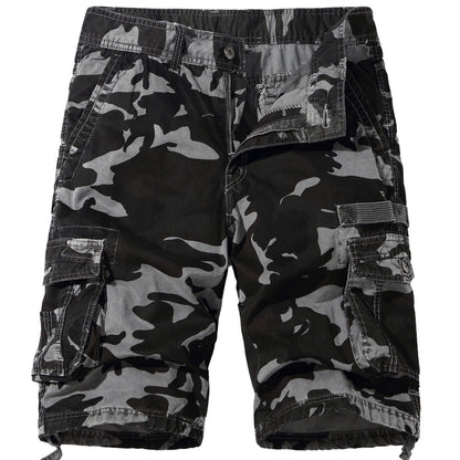 VL Plus size men's camouflage shorts 5-point pants